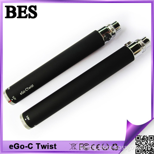 2014 Newest EGO-C Twist Electronic Cigarette Battery with 650mAh/900mAh/1100mAh for Electronic Cigarette